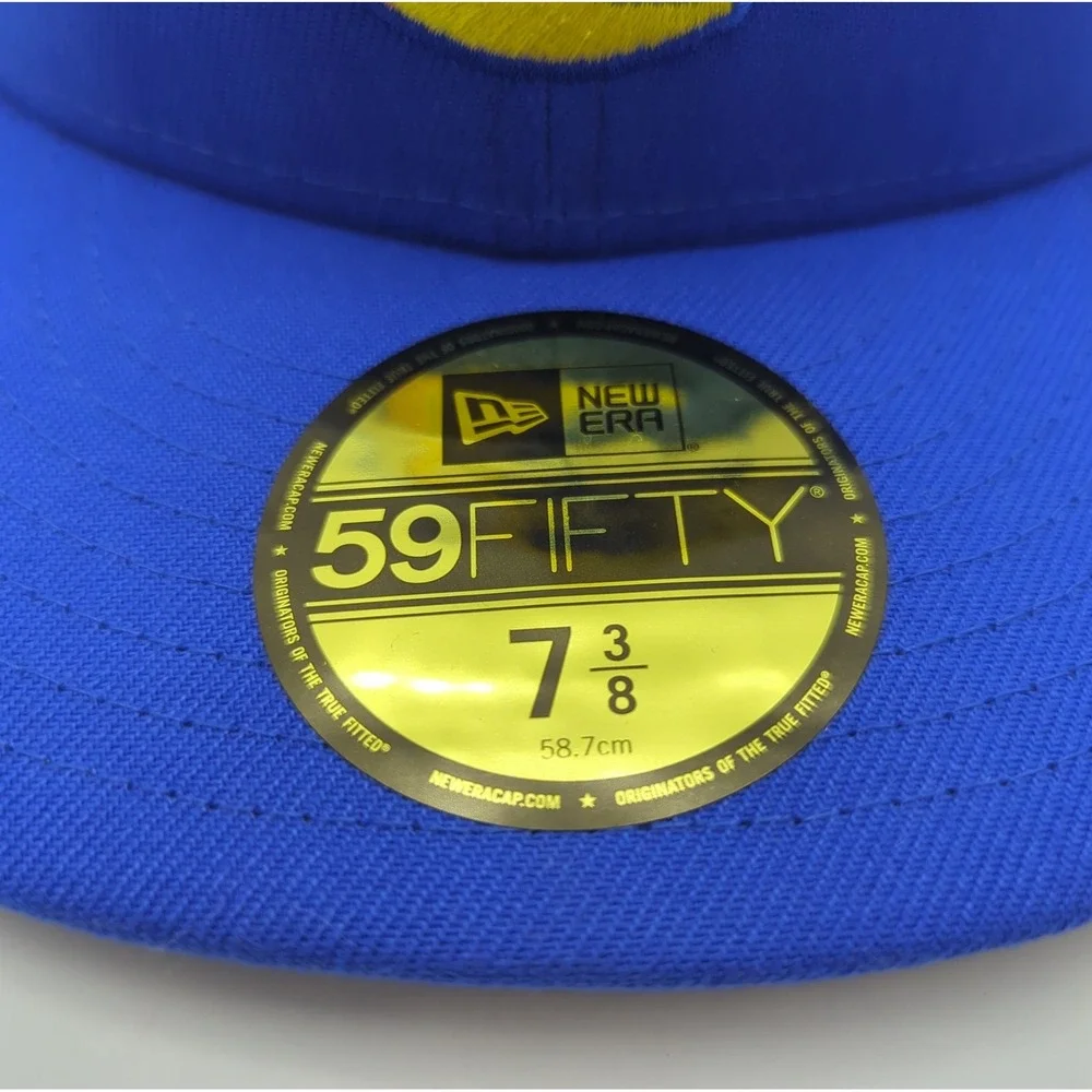 New Era 59FIFTY Los Angeles Rams 2020 Draft Hat Blue Fitted 7 3/8 12494511